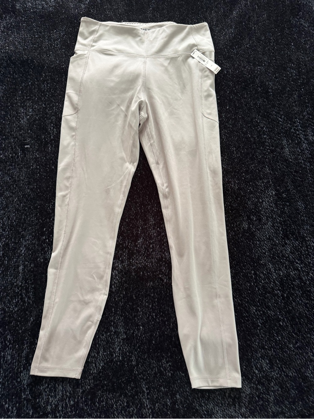VSX Light Taupe High-Waist Workout Leggings